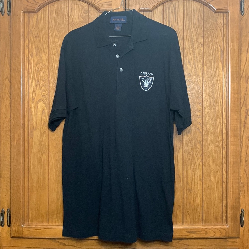 Oakland raiders polo mens small